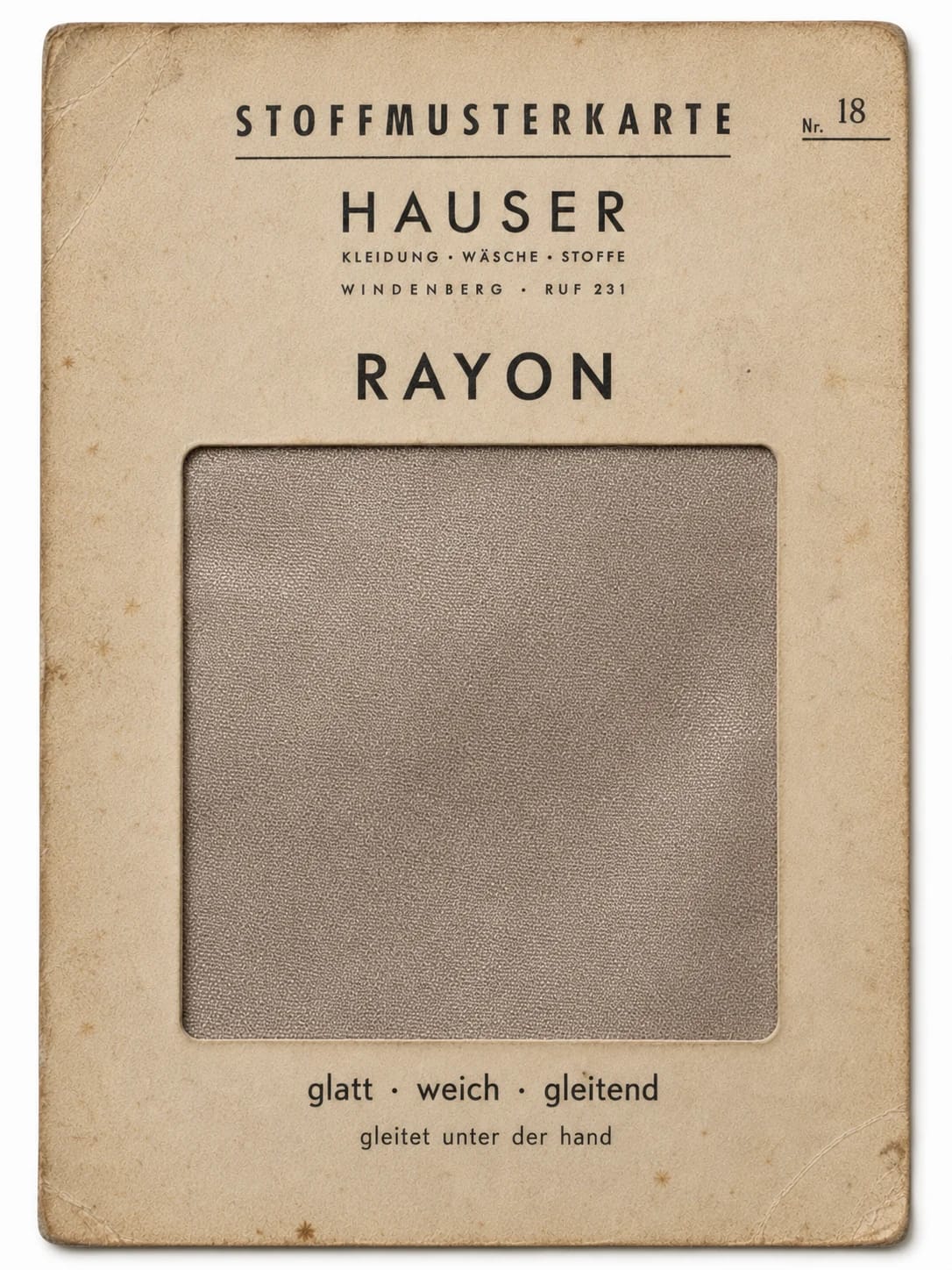 Stoffmuster Rayon