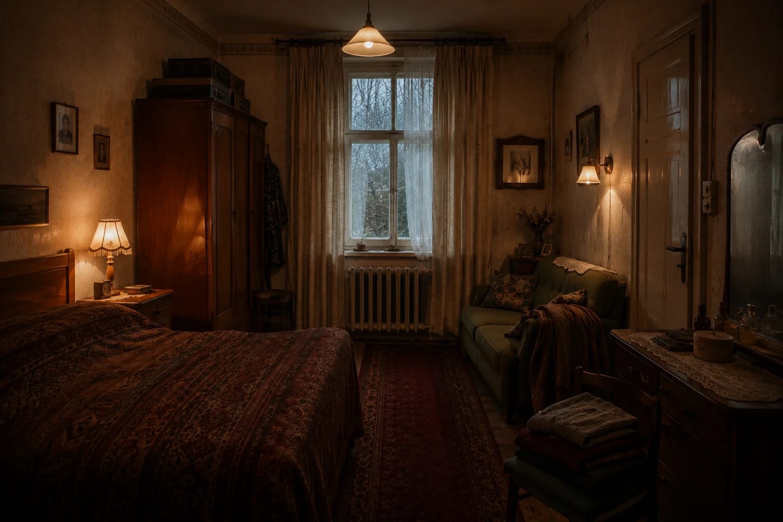 Tür zum Schlafzimmer