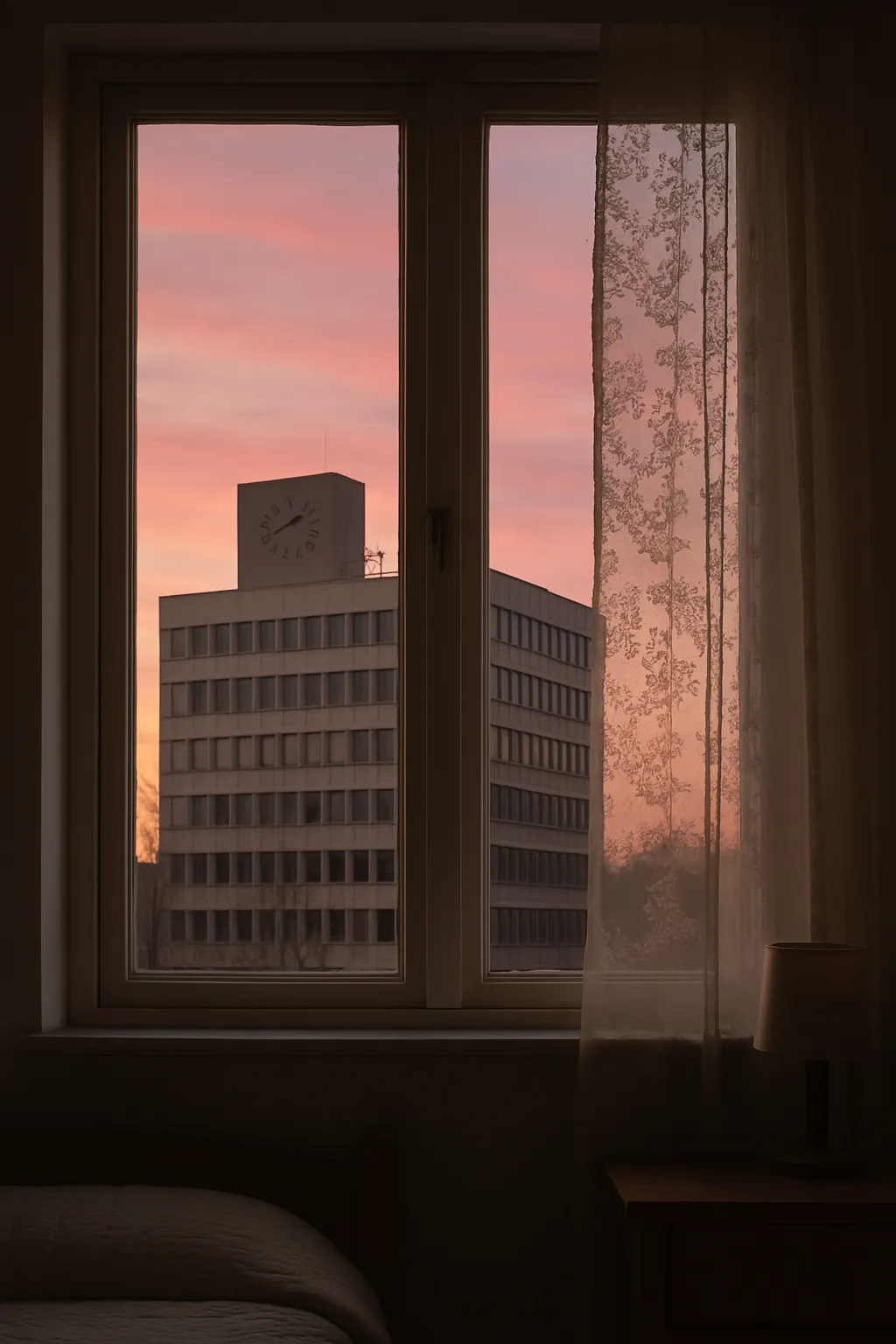 Uitzicht vanuit Glorias slaapkamer