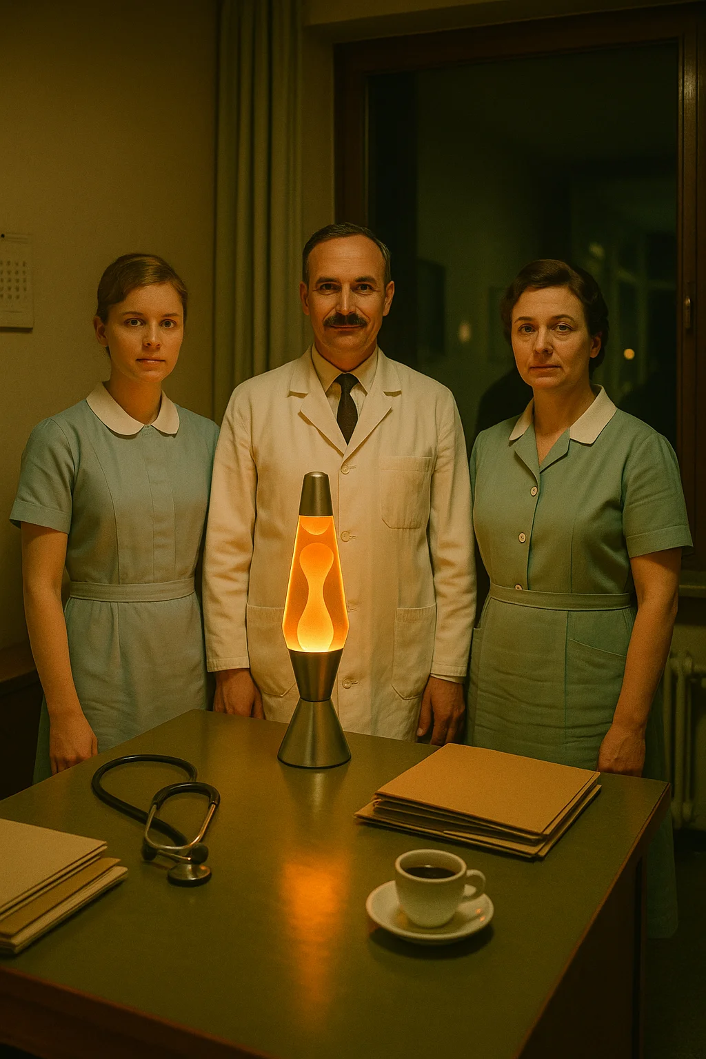 Dr. Freuling mit Lava-Lampe, 1965