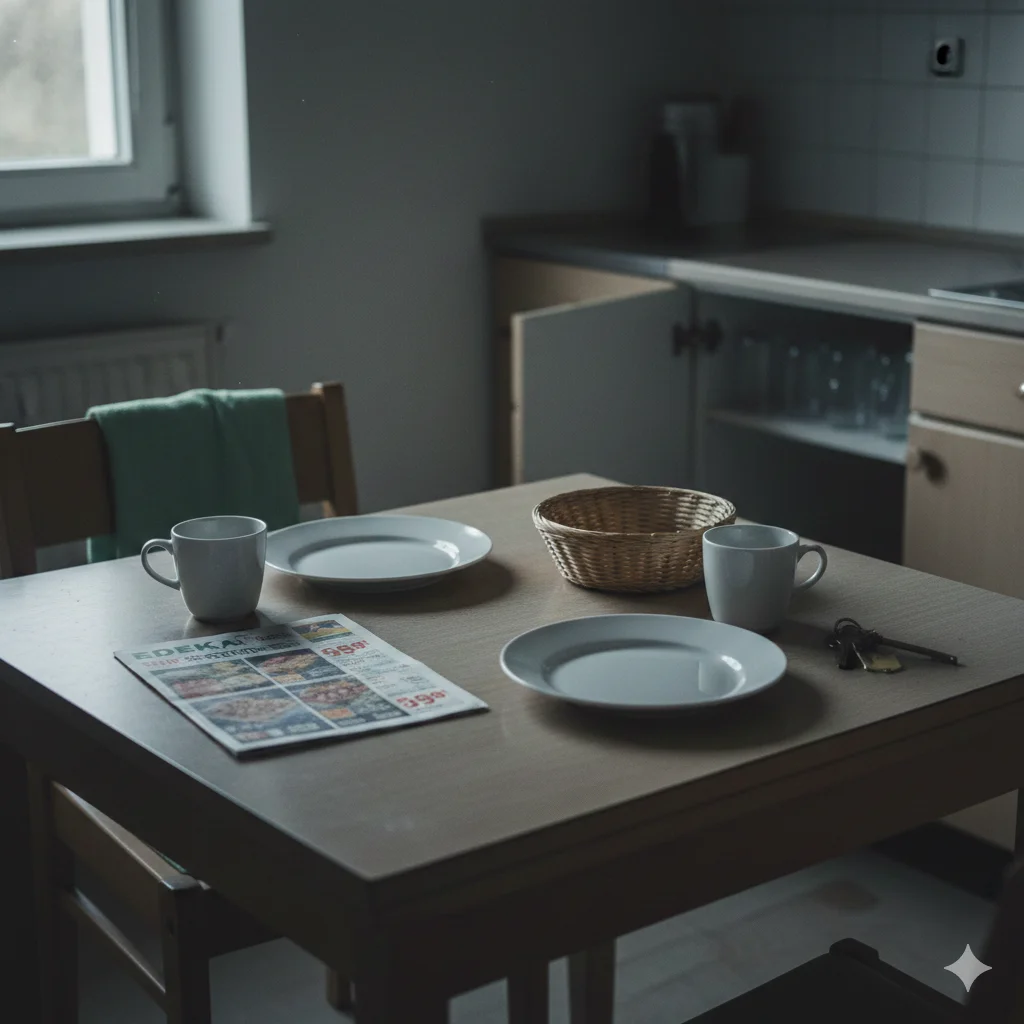 Am Küchentisch – Sybille und Johann, Windenberg 1998