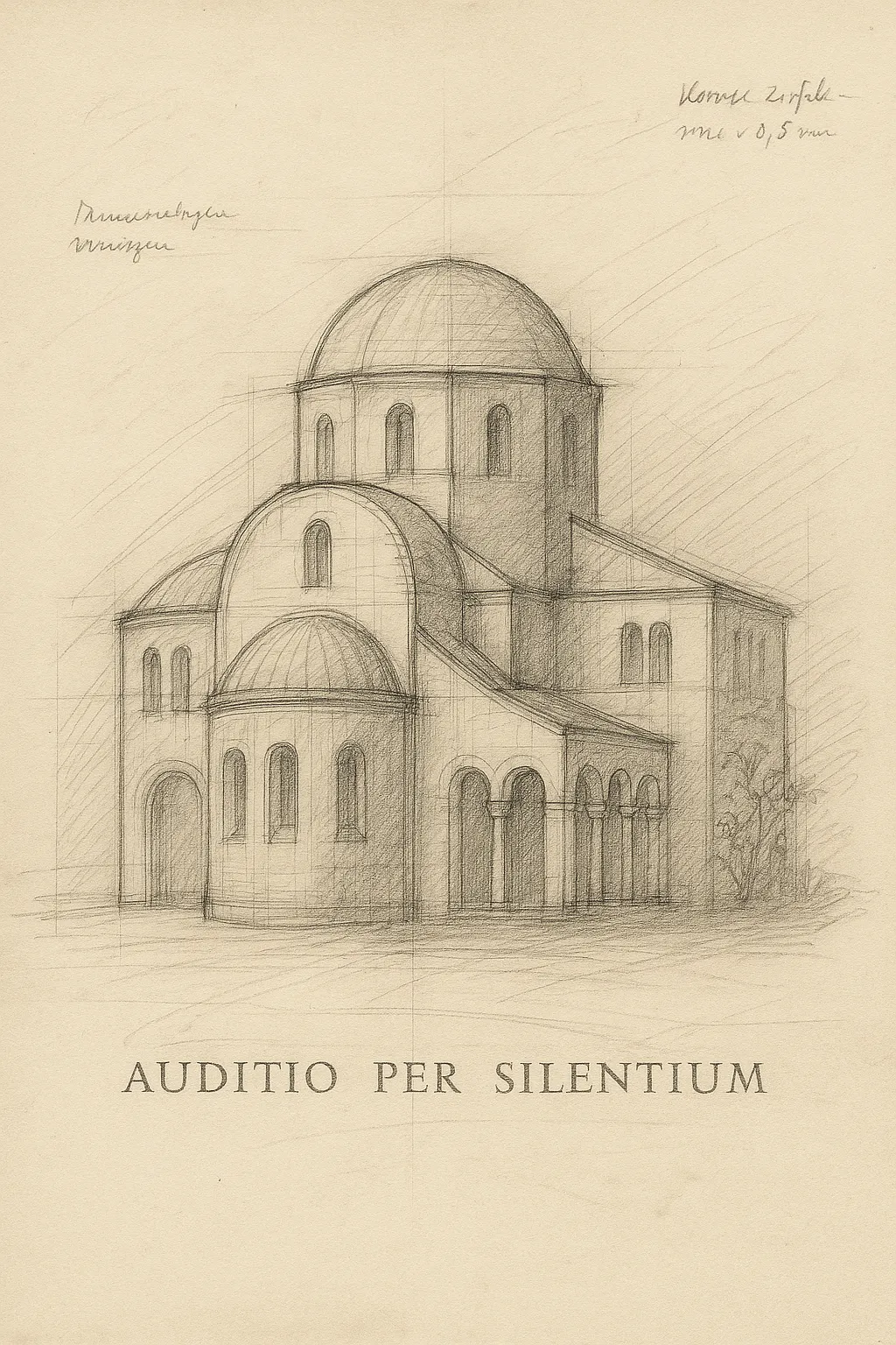Architektonische Zeichnung von Hallmann